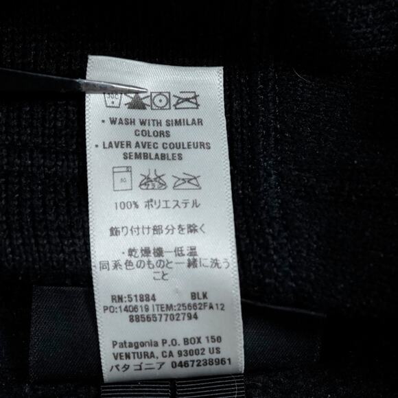 Patagonia Better Sweater Hoodie Black Fleece Men’s Large - Picture 10 of 11